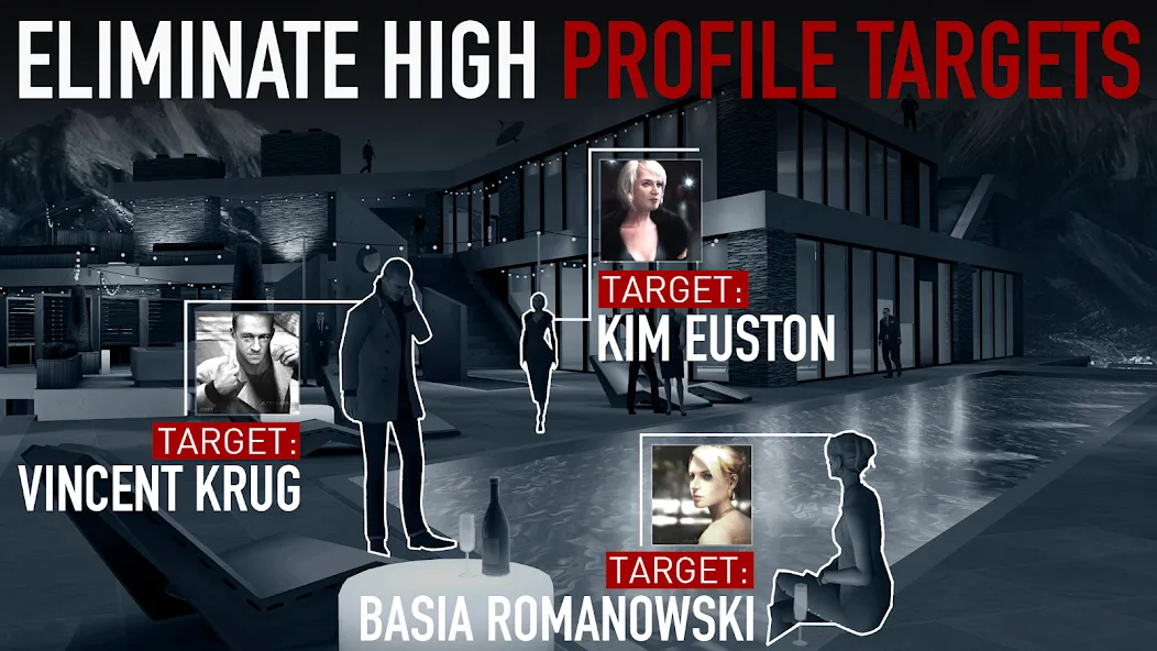 Hitman Sniper MOD APK скачать на Андроид — Безлимитные деньги и патроны — скриншот 2