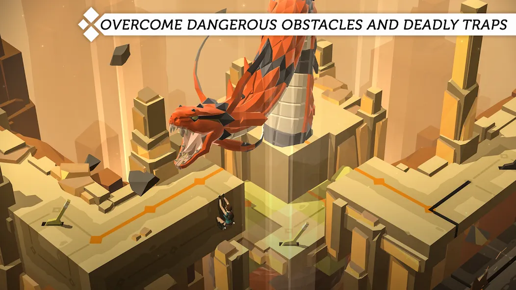 Lara Croft GO бесплатно на Андроид — мод: Безлимитные подсказки и все уровни — скриншот 4 Lara Croft GO бесплатно на Андроид — мод: Безлимитные подсказки и все уровни — скриншот 4