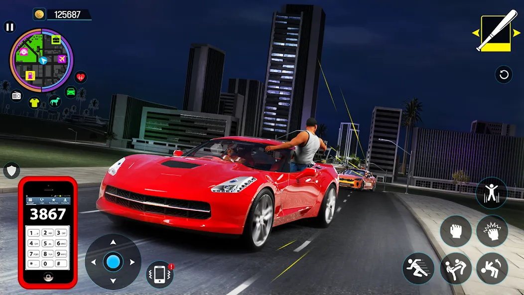 Gangster Mafia City Crime Game бесплатно на Андроид — мод: Безлимитные деньги и оружие — скриншот 5 Gangster Mafia City Crime Game бесплатно на Андроид — мод: Безлимитные деньги и оружие — скриншот 5