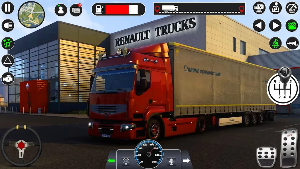 Скачать взлом Euro Cargo Truck Simulator 3D — Безлимитные деньги и все грузовики — скриншот 3 Скачать взлом Euro Cargo Truck Simulator 3D — Безлимитные деньги и все грузовики — скриншот 3