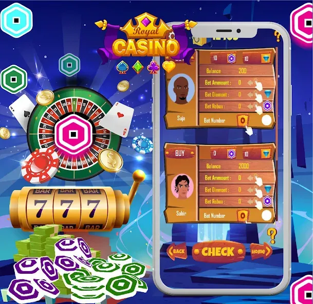 Robux For Robux , Casino Robux MOD APK скачать на Андроид — Безлимитные монеты и бонусы — скриншот 5