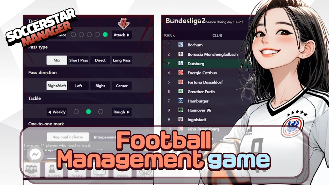 SSM - Football Manager Game (Мод: Безлимитные деньги и игроки) — скачать на Андроид — скриншот 1