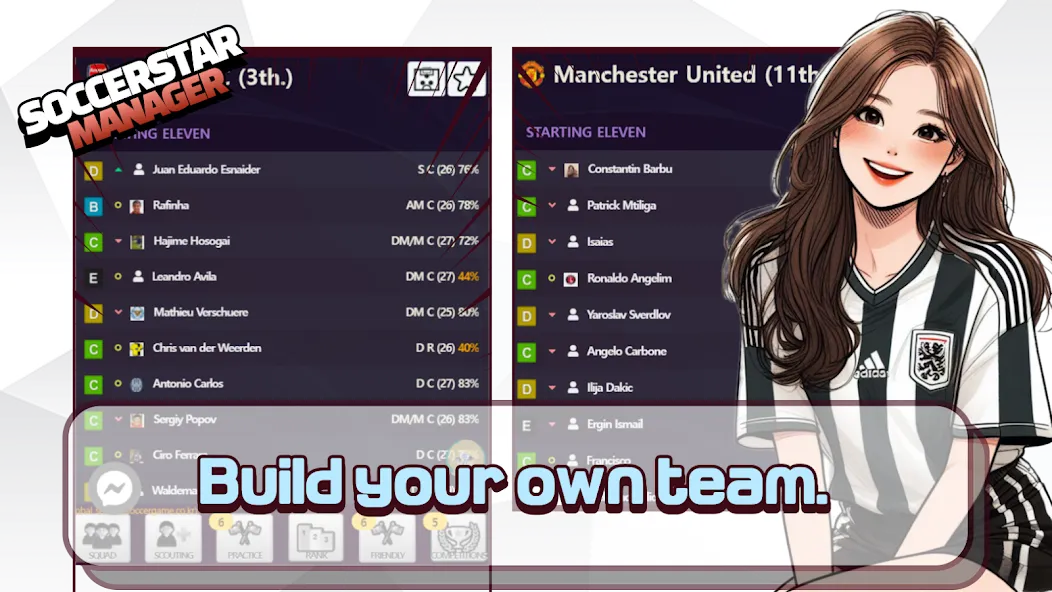 SSM - Football Manager Game (Мод: Безлимитные деньги и игроки) — скачать на Андроид — скриншот 3