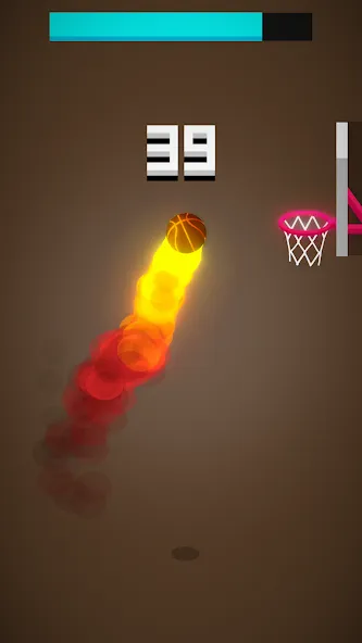 Скачать Dunk Hit Mod APK — Безлимитные мячи и высокие прыжки — скриншот 1