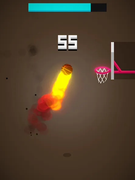 Скачать Dunk Hit Mod APK — Безлимитные мячи и высокие прыжки — скриншот 5