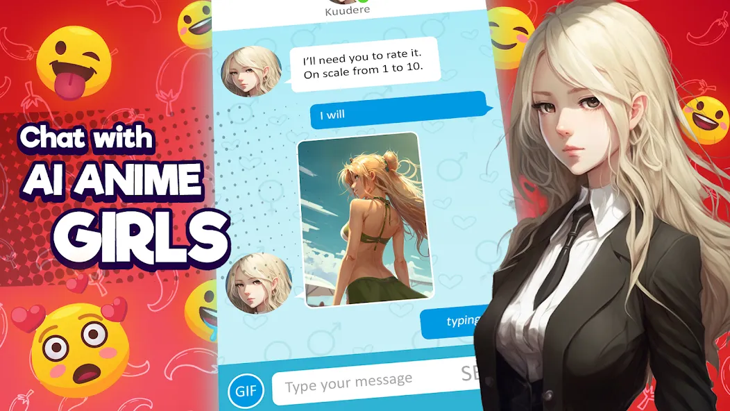 Скачать Anime Girlfriend - AI Chat на Андроид с модом — Безлимитные сообщения и премиум функции — скриншот 4 Скачать Anime Girlfriend - AI Chat на Андроид с модом — Безлимитные сообщения и премиум функции — скриншот 4