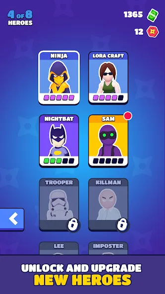 Скачать мод Stealth Master: Assassin Ninja — Без рекламы и много монет — скриншот 3