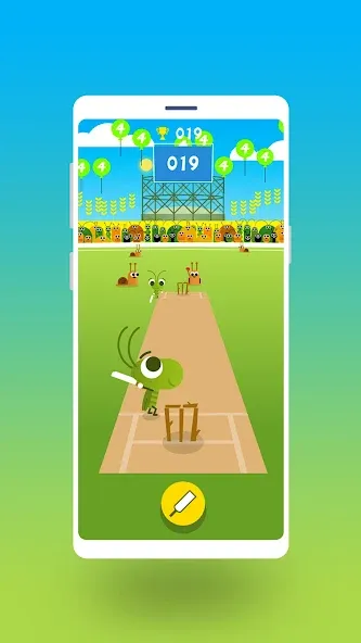 Cric Game - Doodle Cricket MOD APK: Безлимитные монеты и открытые уровни — скриншот 1