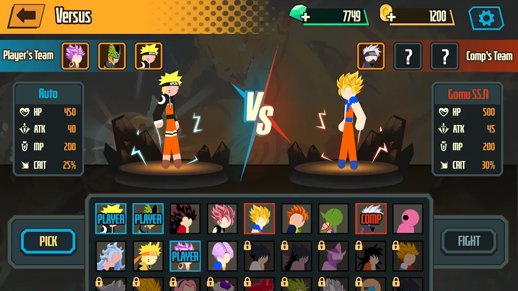 Stickman Dragon Fight - Super — последняя версия с модом (Безлимитные деньги и энергия) — скриншот 5