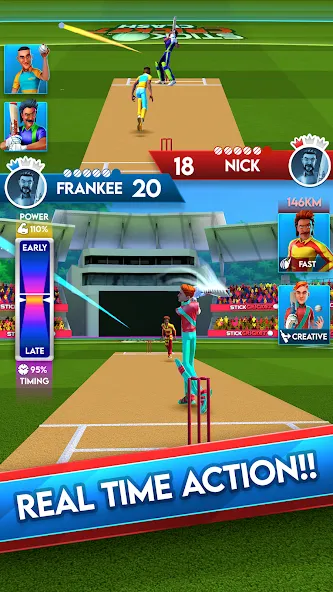 Скачать Stick Cricket Clash бесплатно — Безлимитные монеты и энергия — скриншот 1