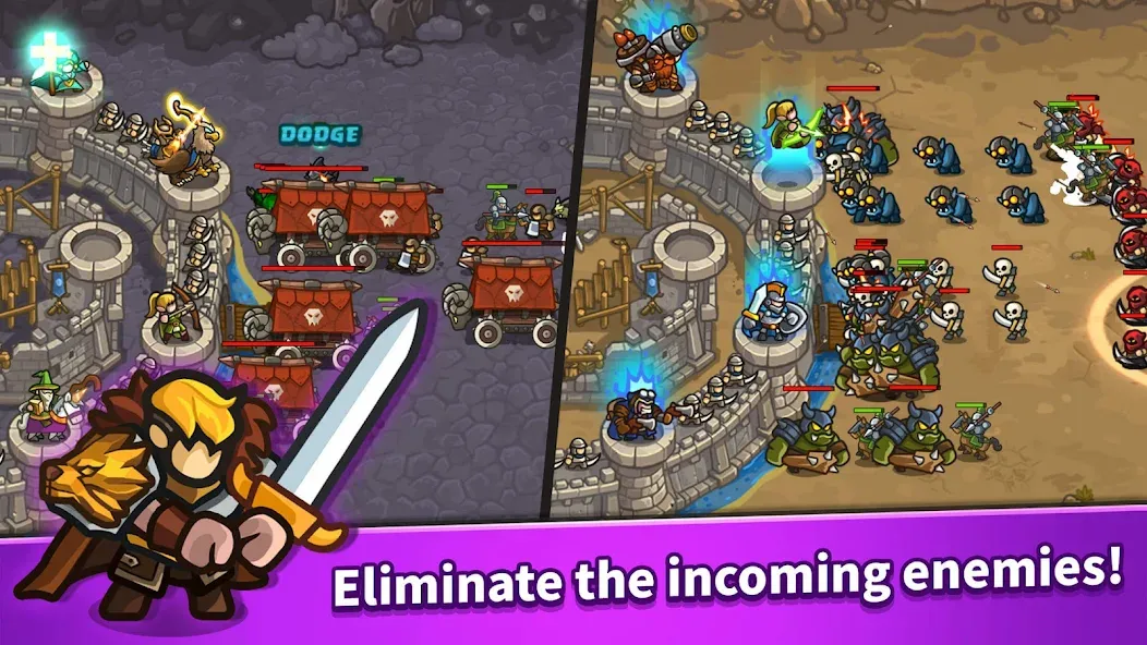 Idle Kingdom Defense — Безлимитные деньги и усиленная защита, скачать мод APK — скриншот 1 Idle Kingdom Defense — Безлимитные деньги и усиленная защита, скачать мод APK — скриншот 1