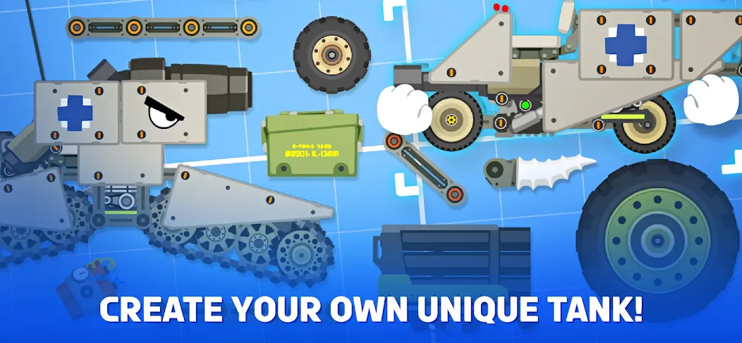 Super Tank Rumble взлом на Андроид — Безлимитные деньги и усиленные танки — скриншот 1 Super Tank Rumble взлом на Андроид — Безлимитные деньги и усиленные танки — скриншот 1