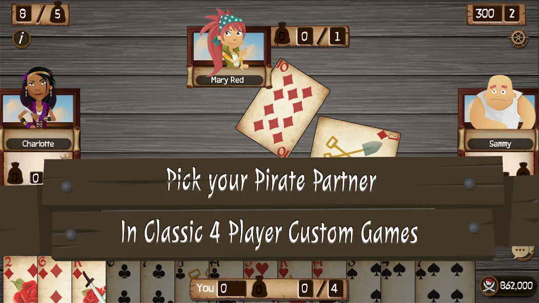 Spades Cutthroat Pirates взломанный APK — Безлимитные монеты и пиратские бонусы — скриншот 4 Spades Cutthroat Pirates взломанный APK — Безлимитные монеты и пиратские бонусы — скриншот 4