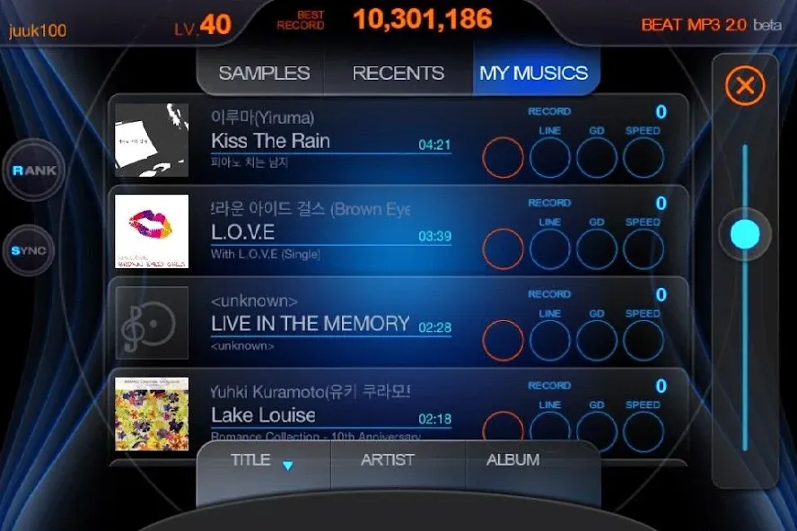 BEAT MP3 2.0 - Rhythm Game взлом на Андроид — Разблокированы все песни и режимы — скриншот 4 BEAT MP3 2.0 - Rhythm Game взлом на Андроид — Разблокированы все песни и режимы — скриншот 4
