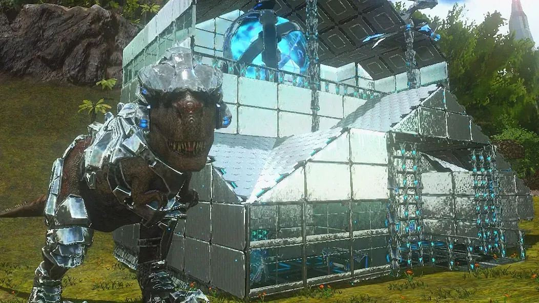 ARK: Survival Evolved бесплатно на Андроид — мод: Много ресурсов и открыты все рецепты — скриншот 3