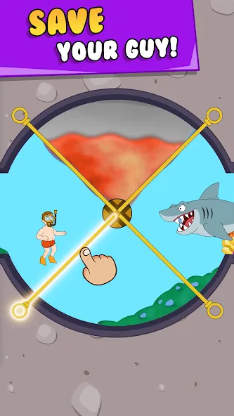 Pull Him Out — Безлимитные деньги и все уровни открыты, скачать мод APK — скриншот 2 Pull Him Out — Безлимитные деньги и все уровни открыты, скачать мод APK — скриншот 2