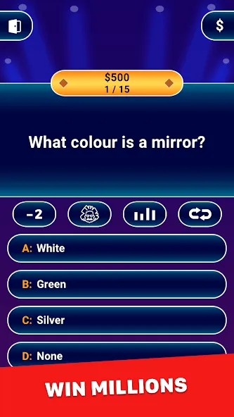Скачать Millionaire 2024: Trivia Game бесплатно — Безлимитные подсказки и жизни — скриншот 1 Скачать Millionaire 2024: Trivia Game бесплатно — Безлимитные подсказки и жизни — скриншот 1