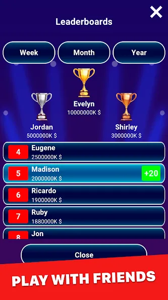 Скачать Millionaire 2024: Trivia Game бесплатно — Безлимитные подсказки и жизни — скриншот 5 Скачать Millionaire 2024: Trivia Game бесплатно — Безлимитные подсказки и жизни — скриншот 5