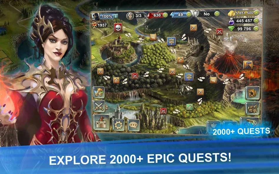 Blood of Titans: Card Battle мод на Андроид: Безлимитные ресурсы и усиленные карты — скриншот 3 Blood of Titans: Card Battle мод на Андроид: Безлимитные ресурсы и усиленные карты — скриншот 3