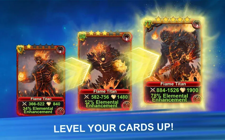 Blood of Titans: Card Battle мод на Андроид: Безлимитные ресурсы и усиленные карты — скриншот 5 Blood of Titans: Card Battle мод на Андроид: Безлимитные ресурсы и усиленные карты — скриншот 5