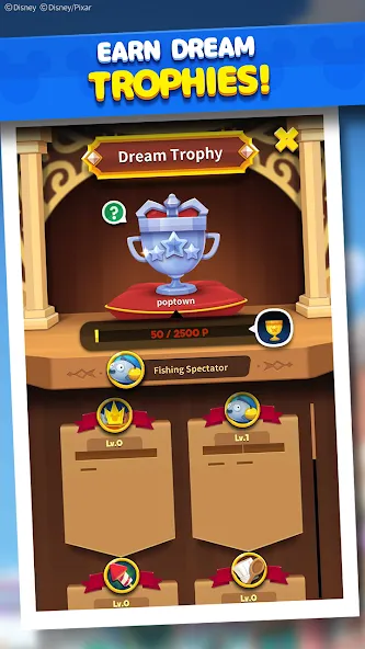 Disney POP TOWN мод на Андроид: Безлимитные жизни и монеты — скриншот 2 Disney POP TOWN мод на Андроид: Безлимитные жизни и монеты — скриншот 2