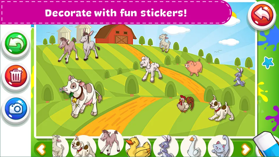 Coloring Book - Kids Paint взлом на Андроид — Все раскраски и премиум-кисти — скриншот 2