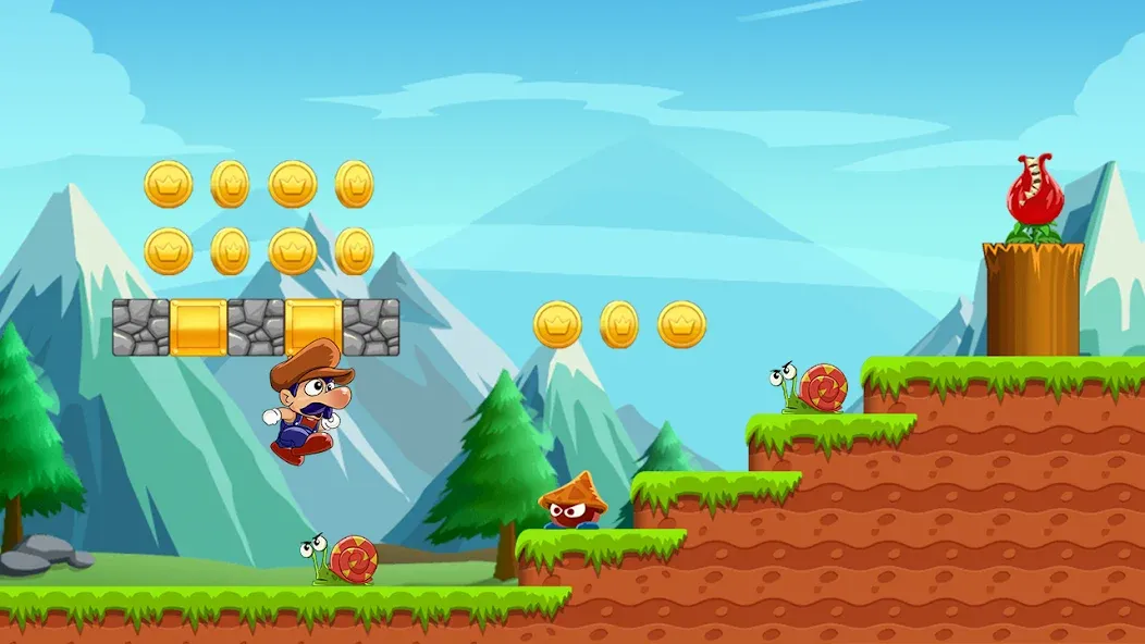 Super Bino Go:Adventure Jungle мод на Андроид: Безлимитные деньги и все уровни — скриншот 1 Super Bino Go:Adventure Jungle мод на Андроид: Безлимитные деньги и все уровни — скриншот 1