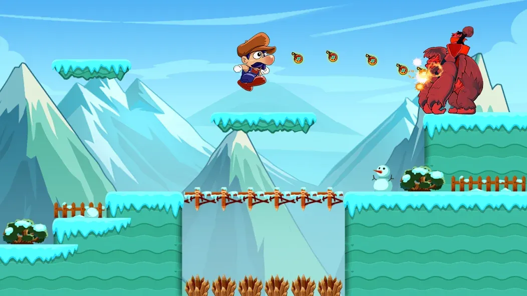 Super Bino Go:Adventure Jungle мод на Андроид: Безлимитные деньги и все уровни — скриншот 4 Super Bino Go:Adventure Jungle мод на Андроид: Безлимитные деньги и все уровни — скриншот 4