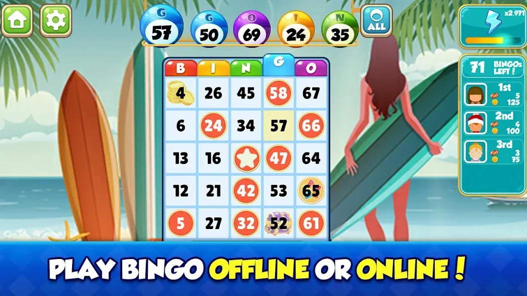 Мод Bingo bay : Family bingo — Безлимитные билеты и бонусы, скачать APK — скриншот 3 Мод Bingo bay : Family bingo — Безлимитные билеты и бонусы, скачать APK — скриншот 3