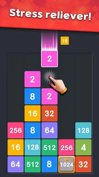 Drop Merge : Number Puzzle MOD APK: Без рекламы и безлимитные монеты — скриншот 2 Drop Merge : Number Puzzle MOD APK: Без рекламы и безлимитные монеты — скриншот 2