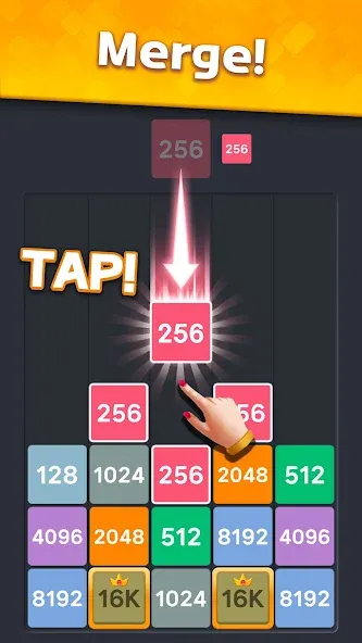 Drop Merge : Number Puzzle MOD APK: Без рекламы и безлимитные монеты — скриншот 3 Drop Merge : Number Puzzle MOD APK: Без рекламы и безлимитные монеты — скриншот 3