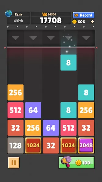 Drop The Number® : Merge Game — последняя версия с модом (Без рекламы и бесконечные ходы) — скриншот 1 Drop The Number® : Merge Game — последняя версия с модом (Без рекламы и бесконечные ходы) — скриншот 1