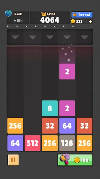 Drop The Number® : Merge Game — последняя версия с модом (Без рекламы и бесконечные ходы) — скриншот 2 Drop The Number® : Merge Game — последняя версия с модом (Без рекламы и бесконечные ходы) — скриншот 2