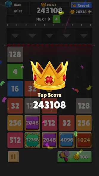 Drop The Number® : Merge Game — последняя версия с модом (Без рекламы и бесконечные ходы) — скриншот 4 Drop The Number® : Merge Game — последняя версия с модом (Без рекламы и бесконечные ходы) — скриншот 4