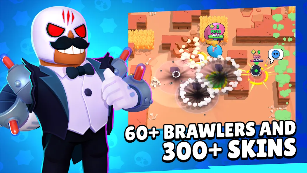 Скачать взлом Brawl Stars — Много кристаллов и открыты бойцы — скриншот 3 Скачать взлом Brawl Stars — Много кристаллов и открыты бойцы — скриншот 3