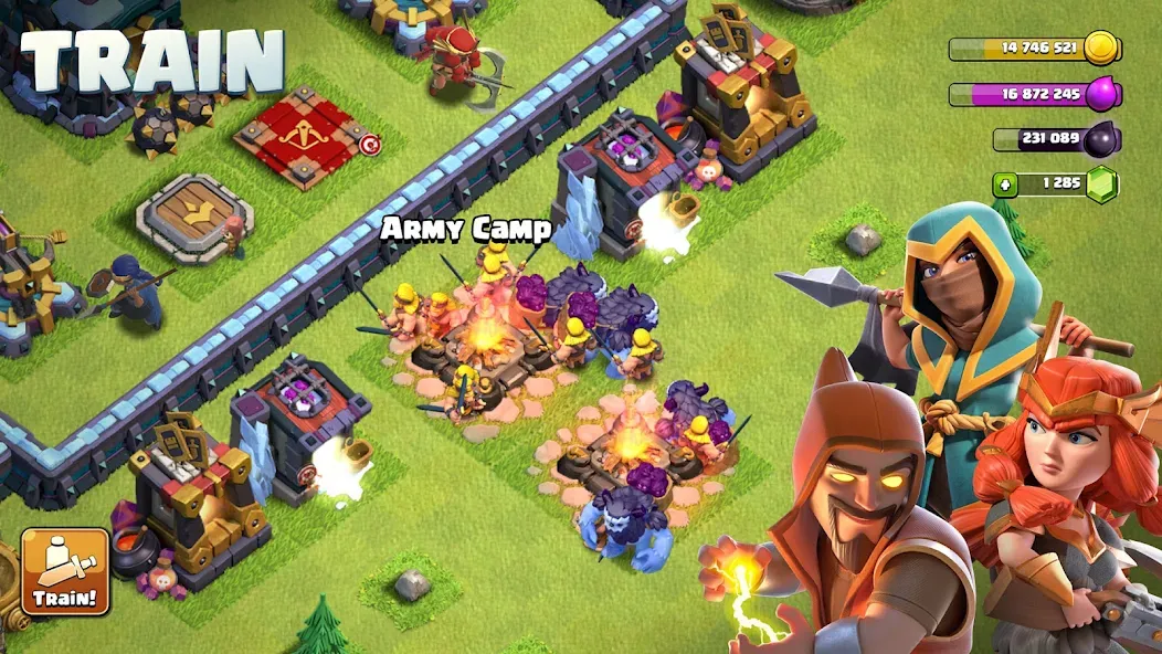 Clash of Clans MOD APK скачать на Андроид — Много ресурсов и быстрые улучшения — скриншот 5 Clash of Clans MOD APK скачать на Андроид — Много ресурсов и быстрые улучшения — скриншот 5