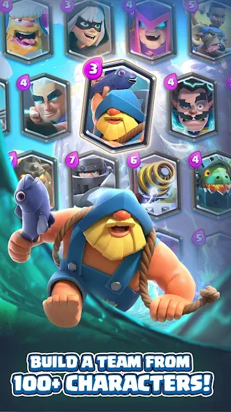 Clash Royale — взломанная версия, Много денег и открытые карты — скриншот 2