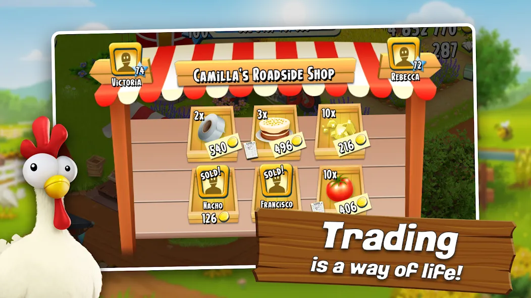 Скачать Hay Day мод — Безлимитные монеты и алмазы — скриншот 2