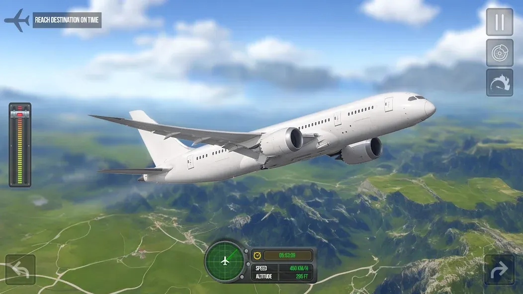 Flight Simulator - Plane Games — Реалистичные полёты и новые самолёты, скачать мод APK — скриншот 2