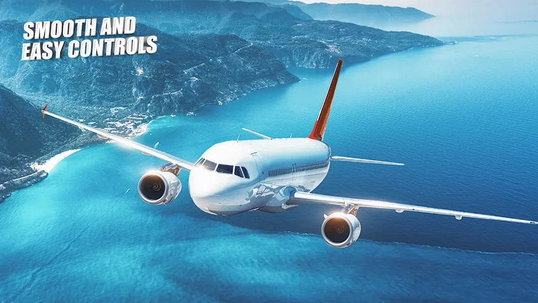 Flight Simulator - Plane Games — Реалистичные полёты и новые самолёты, скачать мод APK — скриншот 4