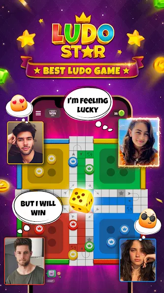 Ludo STAR: Online Dice Game на телефон — скачать мод: Безлимитные монеты и автоход — скриншот 1 Ludo STAR: Online Dice Game на телефон — скачать мод: Безлимитные монеты и автоход — скриншот 1