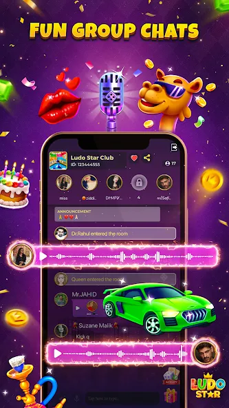 Ludo STAR: Online Dice Game на телефон — скачать мод: Безлимитные монеты и автоход — скриншот 4 Ludo STAR: Online Dice Game на телефон — скачать мод: Безлимитные монеты и автоход — скриншот 4
