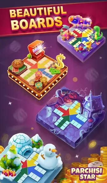 Parchisi STAR Online — последняя версия с модом (Без рекламы и бесконечные монеты) — скриншот 5 Parchisi STAR Online — последняя версия с модом (Без рекламы и бесконечные монеты) — скриншот 5