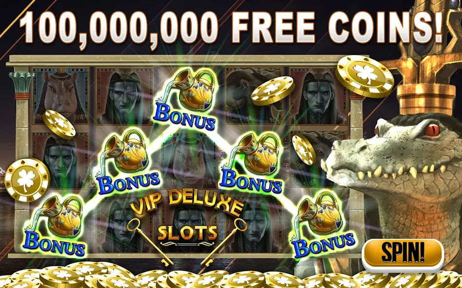 Мод VIP Deluxe Slots Games Offline — Безлимитные монеты и джекпоты, скачать APK — скриншот 1 Мод VIP Deluxe Slots Games Offline — Безлимитные монеты и джекпоты, скачать APK — скриншот 1