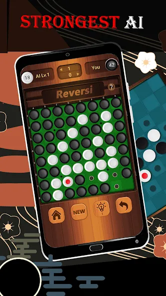 Reversi - Classic Reversi Game (Мод: Безлимитные подсказки и отмена ходов) — скачать на Андроид — скриншот 3