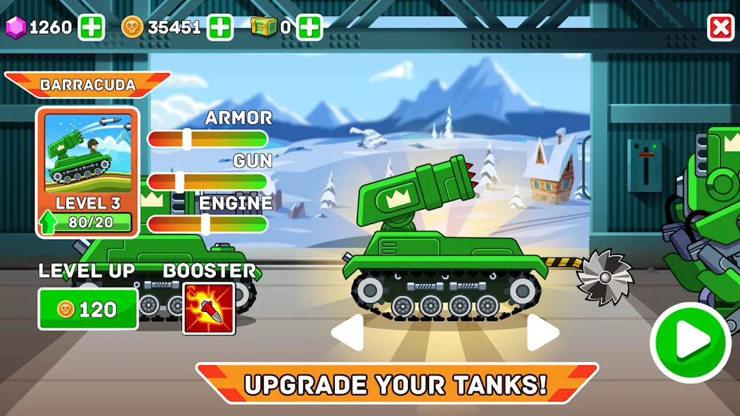 Hills of Steel на телефон — скачать мод: Безлимитные деньги и топливо — скриншот 3