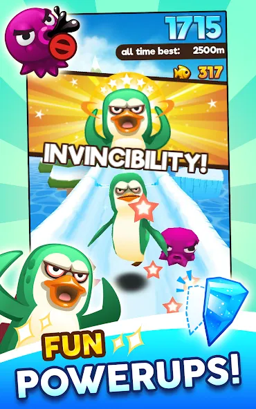 Super Penguins — взломанная версия, Безлимитные монеты и жизни — скриншот 4
