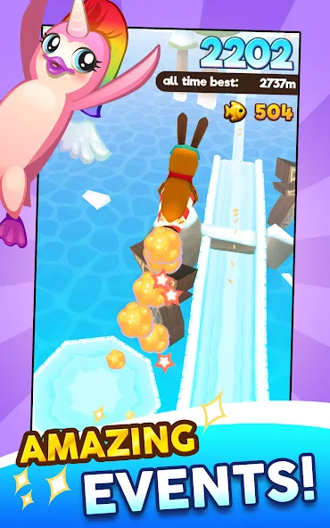 Super Penguins — взломанная версия, Безлимитные монеты и жизни — скриншот 5
