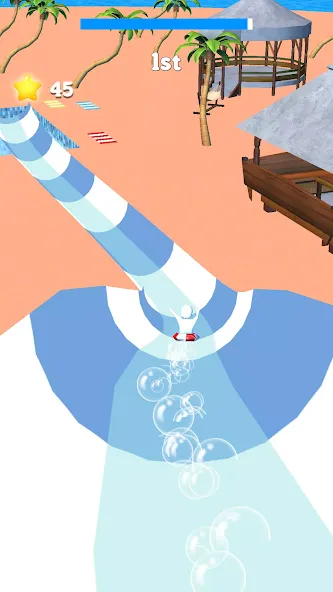 Скачать взлом Waterpark Super Slide — Безлимитные деньги и все горки открыты — скриншот 5