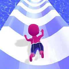 Скачать взлом Waterpark Super Slide — Безлимитные деньги и все горки открыты